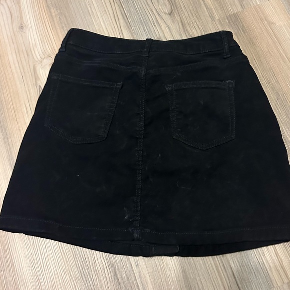 NOBO Size 9 Black Suede High Rise Skirt - Picture 2 of 2